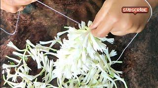 Beautiful Sampangi Flower Mala Making At Home//Flower Garland//Floawer//Flowers//Flower Malai//