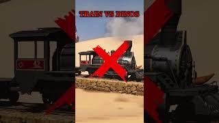 Can a dinosaur stop a train in ARK?? #dinosaur #ark #arksurvivalascended