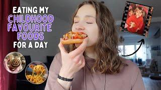 EATING MY CHILDHOOD FAVOURITE FOODS for a day ‍ // vegan & healthy 