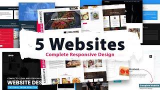 How To Make Website using Html & CSS | Complete Responsive Website Design Tutorial