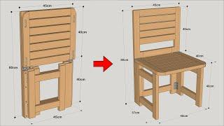 HOW TO MAKE A SIMPLE FOLDING CHAIR STEP BY STEP