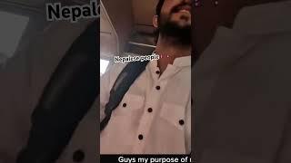 Pakistan vlogger  in nepal wothout money challenge 