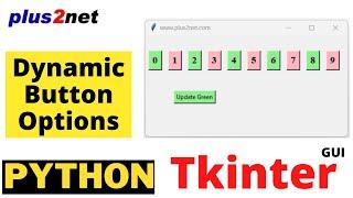 Tkinter managing options of dynamically created buttons by changing background colour