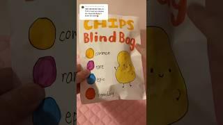 chips blind bag! #blindbag #craft #blindbags #diy #papersquishy #papercraft #asmr #diycrafts #shorts