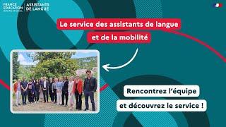 Rencontrez l'équipe du service des assistants de langue et de la mobilité