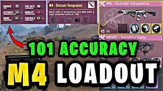  101 Accuracy  Best M4 Loadout brFast + Long Range M4 Gunsmith codmobile br Season1  #mrcodyt