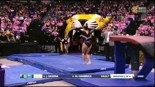 Sydney Ewing (LSU) 2015 Vault vs Georgia 9.9