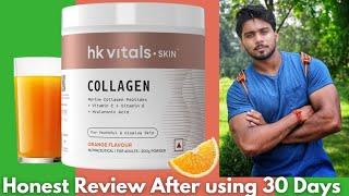 Collagen 1 Month Honest Review | Does it make skin glow? | HK Vitals Marine Collagen |