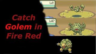 How to Catch Geodude Graveler Golem in Pokemon Fire Red