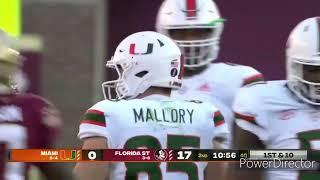 Will Mallory Miami Hurricanes TE 2021-22 Highlights