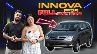 Years Old Toyota Innova done with full body changed paint job ||@car_squad_india_csi||