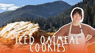 Iced Oatmeal Cookies - Ally Bakes & Hikes