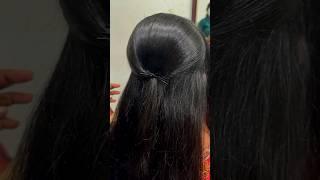 Crown puff Hairstyle|Easy step by step|Crimping techniques|Backcombing️