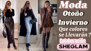 MODA OTOÑO COLORES QUE SE LLEVARÁN INVIERNO 2024 2025 Estilos MODA Mujer (SHEGLAM)