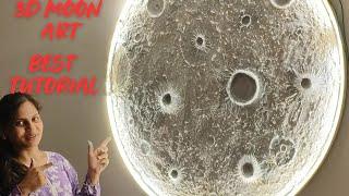 3D MOON ART FULL TUTORIAL | TEXTURE ART #art #diy #moonart #resincreation  8824970790