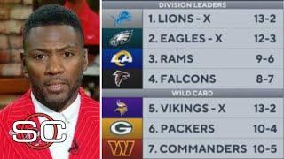 ESPN breaks down NFC Playoff picture: Vikings & Lions COMPETE at the top of NFC North; Commanders?