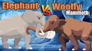 Woolly Mammoth vs Elephant | Modern vs Prehistoric Animals [S1] | Animal Animation