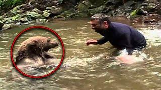 The bear was unable to rescue her cubs from the cold water, and what happened next is unbelievable