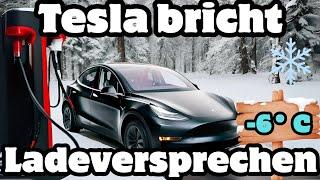 ️neue Tesla Technik enttäuscht: am Supercharger mit gefrorenem Akku; 4x schneller weg vom SuC? Neee