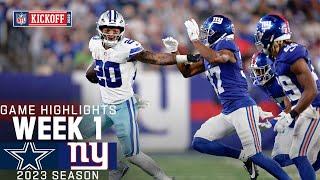 Dallas Cowboys vs. New York Giants | 2023 Week 1 Game Highlights