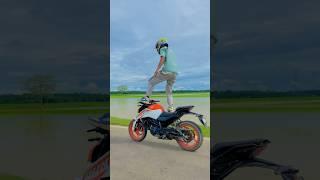 Stunt fail  Wait for end  | Mzvlog | #shorts #ktm #youtubeshorts #foryou #stunts