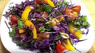Простой салат. Очень вкусный и полезный.