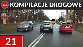 Wykroczenia, kolizje i niebezpieczne sytuacje na drogach - Kompilacje Drogowe #21