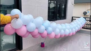 Easy to make a balloons garland without arch