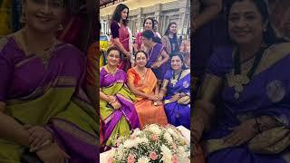 poornima bhagyaraj Visit wedding Sumalathaamarnath son's wedding Satoja Devi Cute Wedding Photos