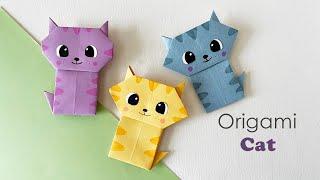 Easy Origami Cat | Origami Cat Tutorial | How to Make a Paper Cat