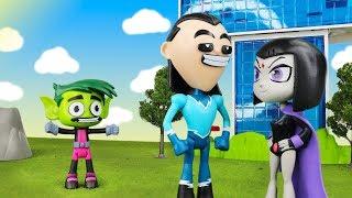 TEEN TITANS GO! - Beast Boy vs Aqualad Pirates Parody with Teen Titans Go Face Swappers