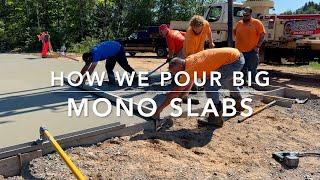 Big Mono concrete  slab made easy