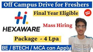 Hexaware Off Campus Drive 2023 | Hexaware Recruitment 2023 | Hexaware Freshers Hiring 2023 Batch