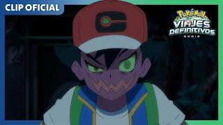 Combate Pokémon en el Tren Fantasma | Serie Viajes Definitivos Pokémon | Clip oficial