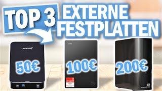 Beste EXTERNE FESTPLATTEN 2025 | Top 3 Externe Festplatten