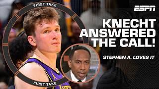 Dalton Knecht ANSWERED THE CALL!  Stephen A. loves what he sees from the Lakers rookie | First Take