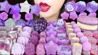 【ASMR】【咀嚼音 】PURPLE DESSERTS紫色のお菓子MUKBANG 먹방 食べる音 EATING SOUNDS NO TALKING