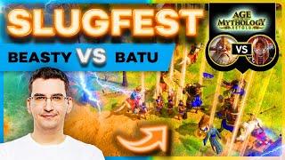 Age Of Mythology: Retold -  BeastyQT Vs Batu SLUGFEST in 4K!