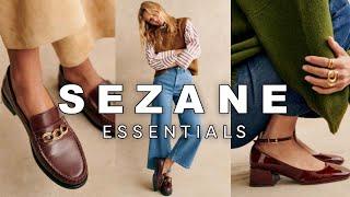 SEZANE Haul Essentials - Melanie Mary Janes, Vicky Loafers, Martin Crop Trousers & Bilma Shirt