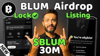 Blum Airdrop Locked | 30 Million $BLUM | Tokenomics | Blum Airdrop Claim & Withdrawal Soon.