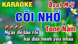 Karaoke Cõi Nhớ D#m (Beat Mới) Tone Nam Nhạc Sống | Hoài Phong Organ