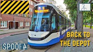 Cabinerit Tram naar de remise (Amsterdam) | Station Sloterdijk - Lekstraat (Tram Driver's POV)