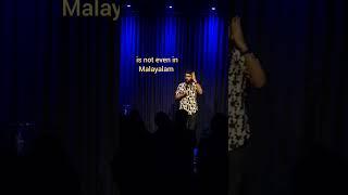 Malayalam is a weird language #shorts #standupcomedy #malayali