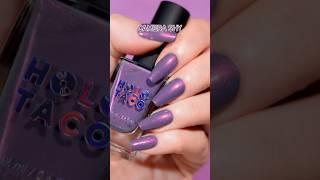 We made you the perfect purple-mauve shimmer nail polish Camera Shy Holo Taco