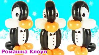 ПИНГВИН из шариков ШДМ как сделать Balloon Penguin TUTORIAL COMO HACER UN PINGUINO CON GLOBOS 260