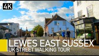 Lewes, East Sussex, UK | Town Centre Walking Tour with captions