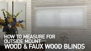 How to Measure for Outside Mount Wood or Faux Wood Blinds | Blinds.com