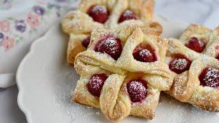 Raspberry Cream Cheese Puff Pastry