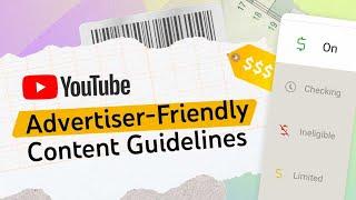 Advertiser-friendly Content Guidelines aur Yellow Monetization Icons