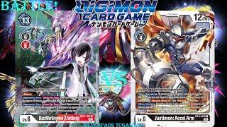 Digimon TCG Blackwar X Vs Justimon Gameplay